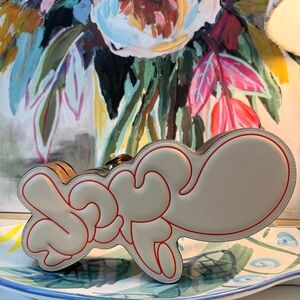 New Rare Authentic COACH X MINT SERF Clutch in signature canvas turnlock CE462